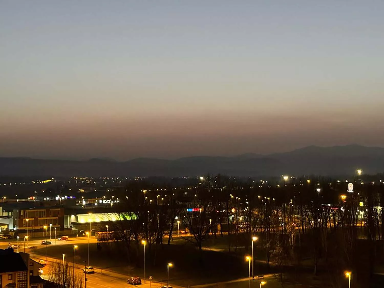 Polvo sahariano sobre Ponferrada 