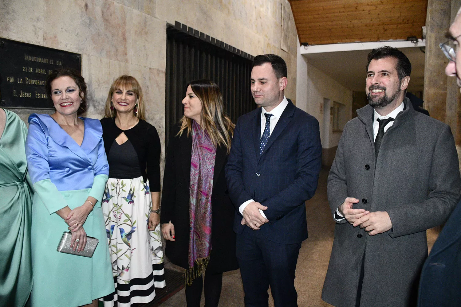 Miembros del PSOE y la mantenedora del Botillo de Bembibre Miembros del PSOE y la mantenedora del Botillo de Bembibre