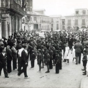 Dos fotografías inéditas muestran la toma de Ponferrada por las tropas franquistas en el 36