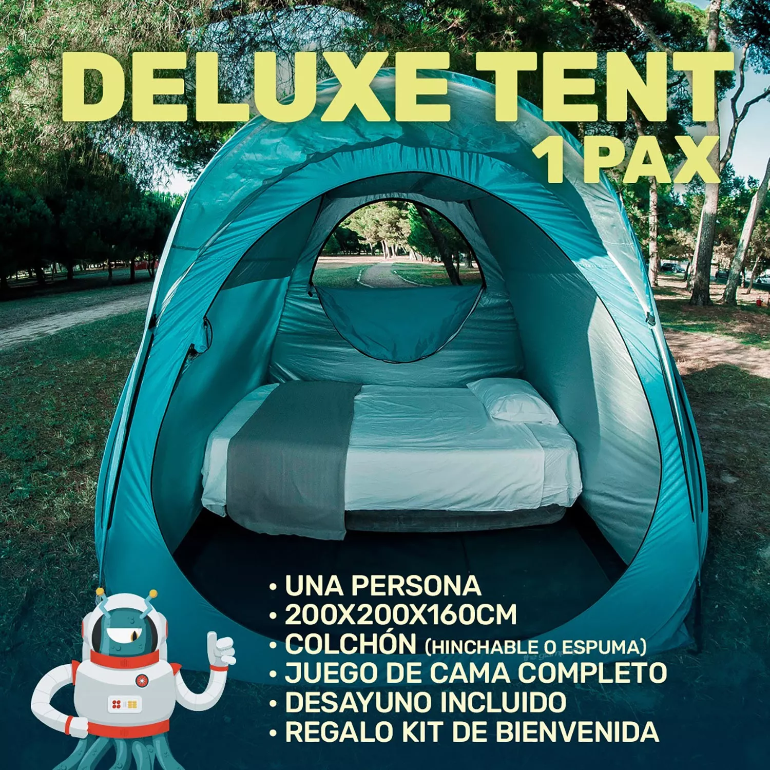 Planeta Sound Deluxe Tent 1 persona