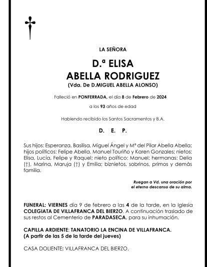 ELISA ABELLA RODRIGUEZ