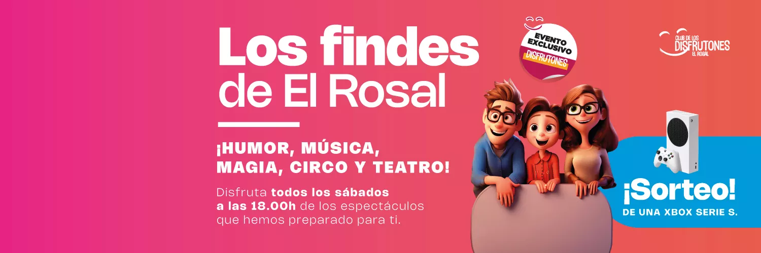 Los Findes de El Rosal regresan con música, humor y el sorteo de una Xbox Serie S.