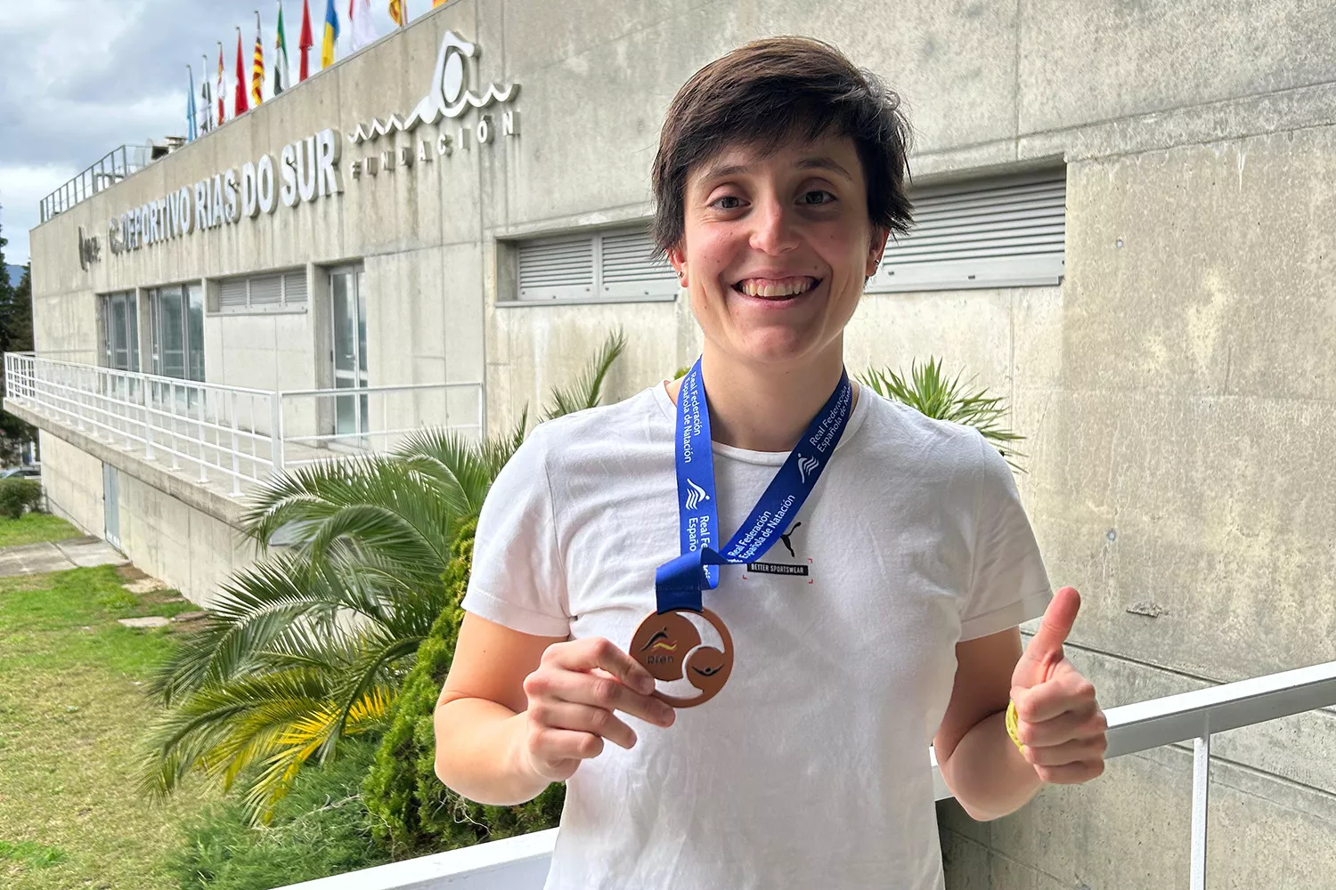Marta Diez lleva al podio al Club Natación Tritón Bierzo con un bronce en el Campeonato de España Masters
