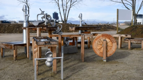 Zona de juegos de madera de Ponferrada