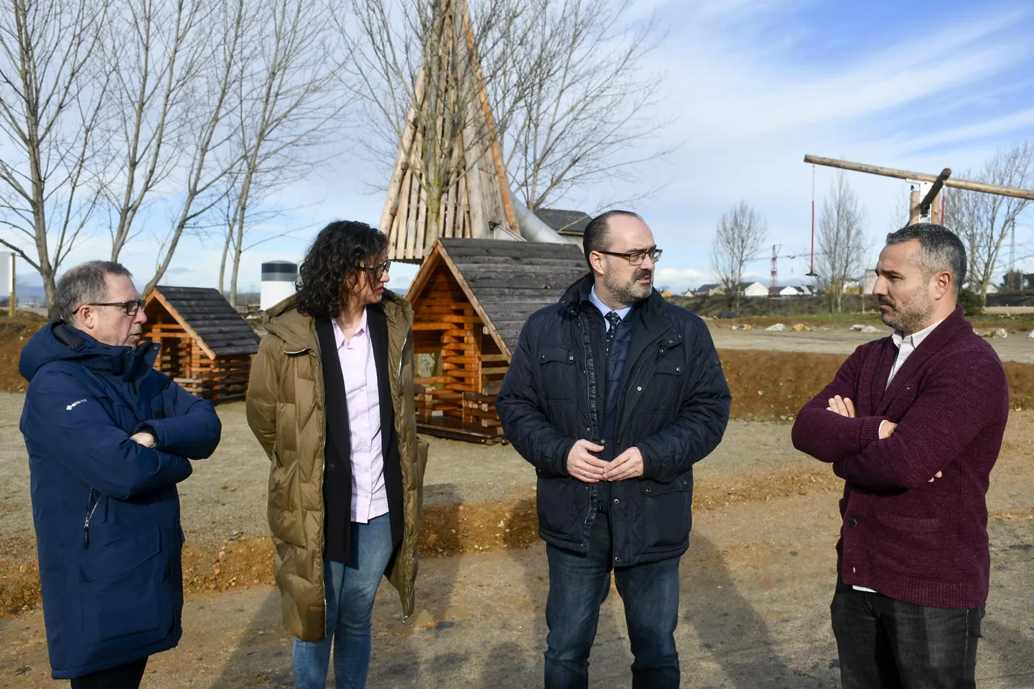 Zona de juegos de madera de Ponferrada