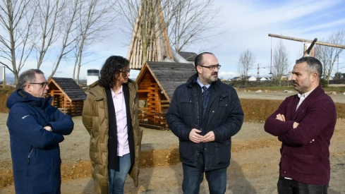 Zona de juegos de madera de Ponferrada