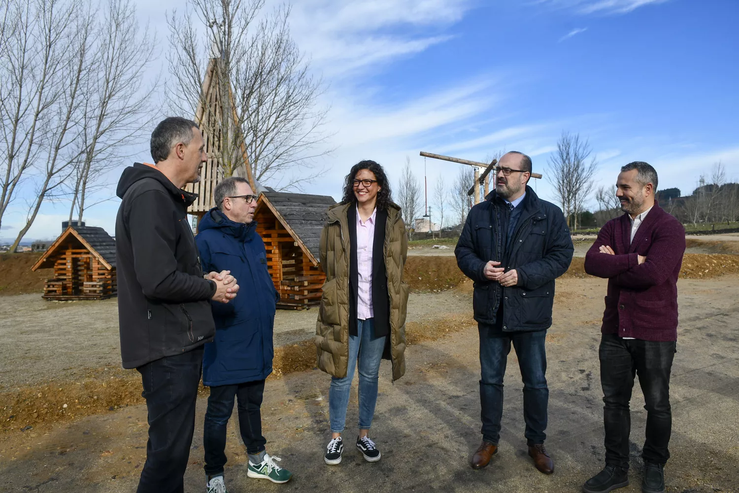 Zona de juegos de madera de Ponferrada