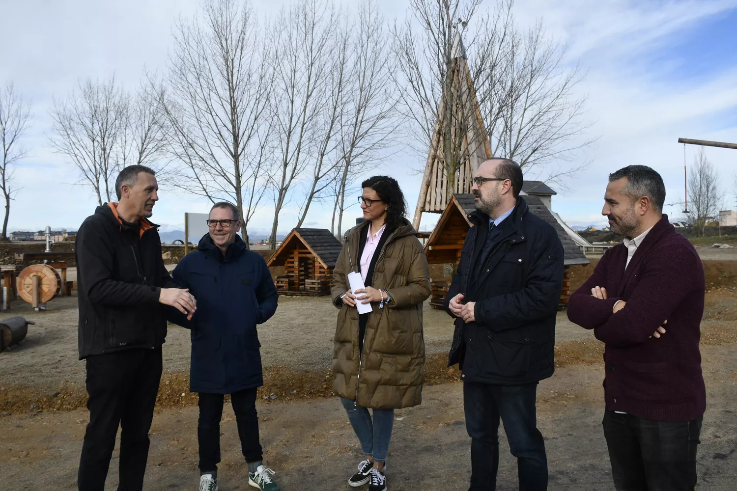 Zona de juegos de madera de Ponferrada