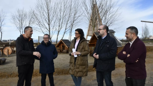 Zona de juegos de madera de Ponferrada