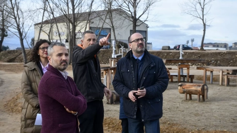 Zona de juegos de madera de Ponferrada