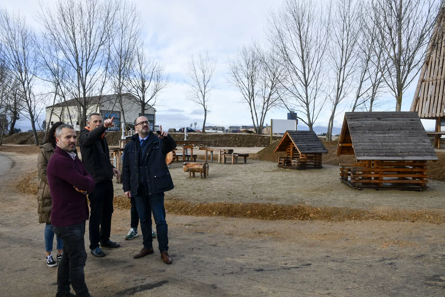 Zona de juegos de madera de Ponferrada