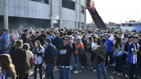 El derbi en la grada El derbi en la grada