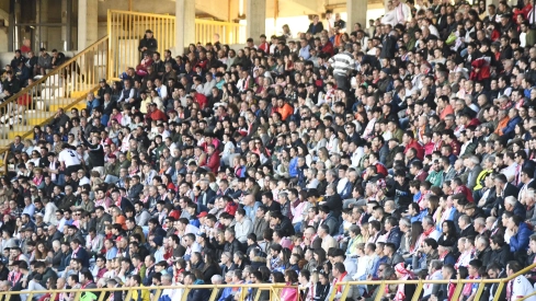 El derbi en la grada El derbi en la grada