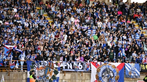 El derbi en la grada El derbi en la grada