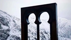 Nieve en la Tebaida Berciana