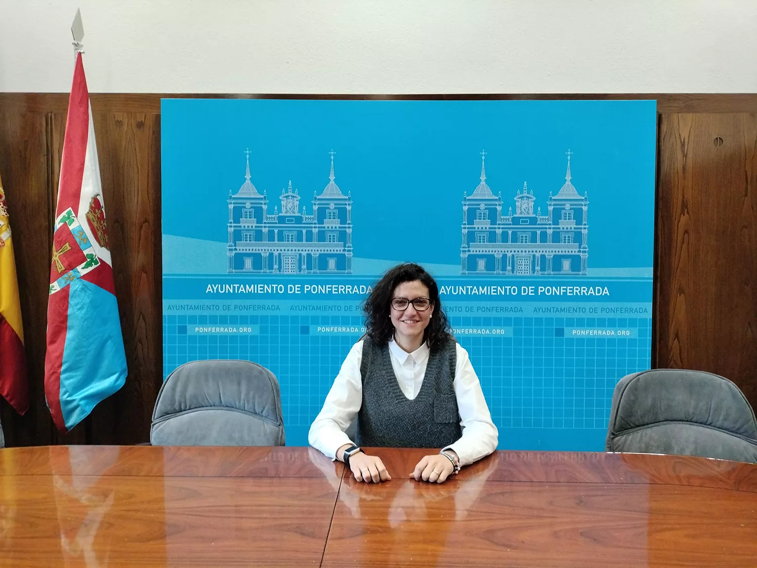 La concejala de Presidencia y Fondos Europeos del Ayuntamiento de Ponferrada, Lidia Coca