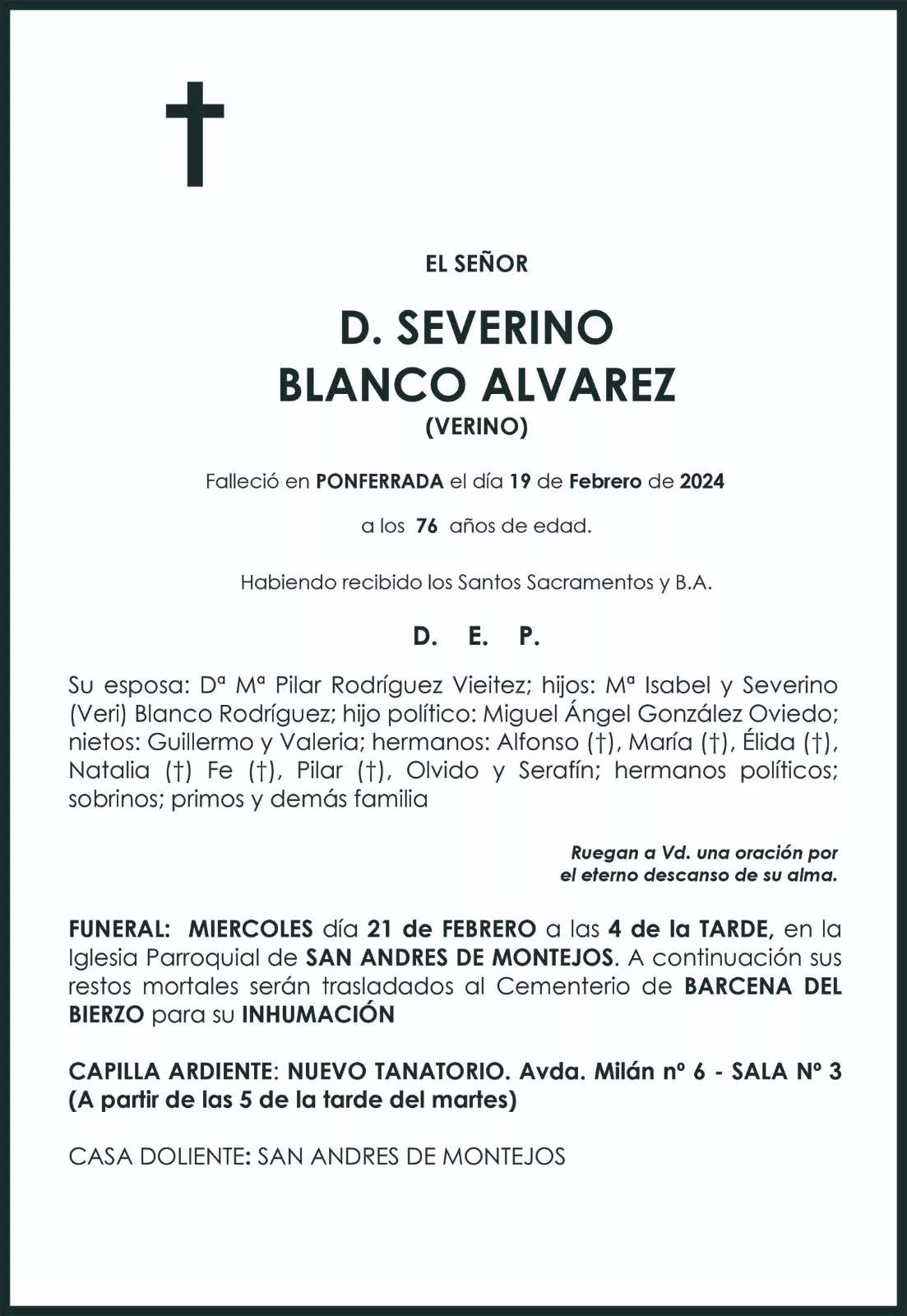 SEVERINO BLANCO ALVAREZ