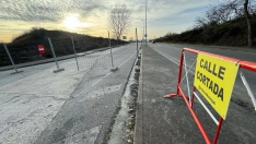 Obras en la avenida de Los Escritores Obras en la avenida de Los Escritores