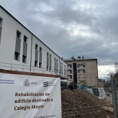 Avance de las obras en el futuro colegio mayor de Ponferrada 