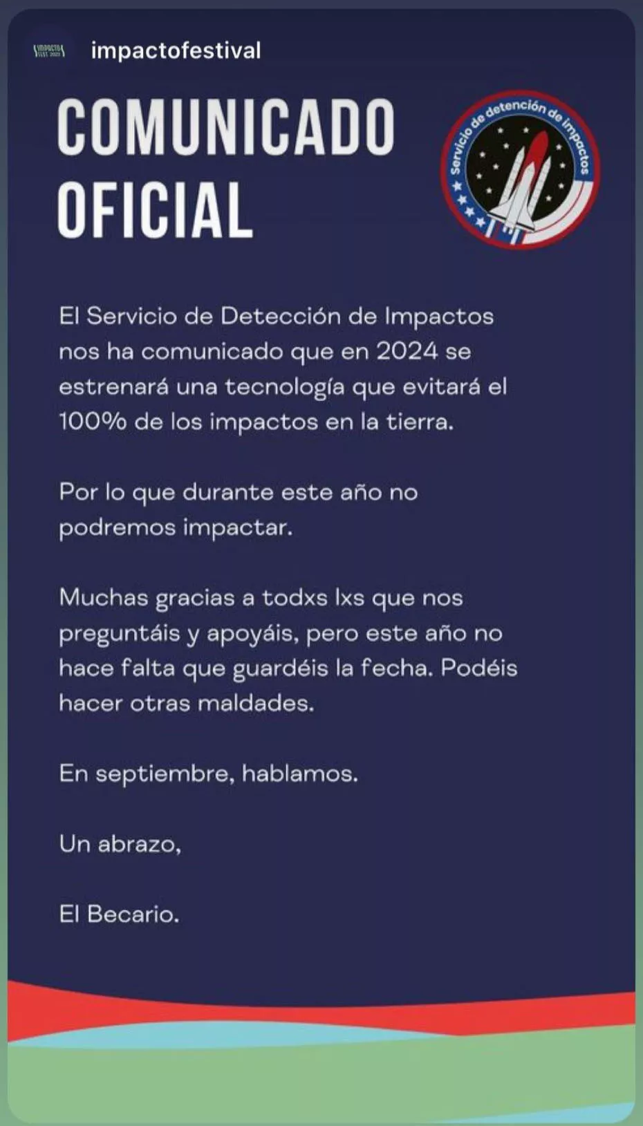 Comunicado del Impacto Fest