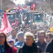 Tractorada por las calles de León bajo el lema Exigimos precios rentables y normas flexibles 