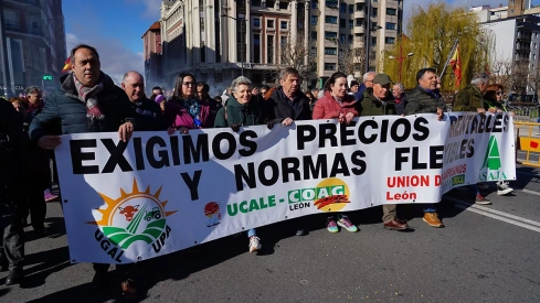 Tractorada por las calles de León bajo el lema Exigimos precios rentables y normas flexibles (7)
