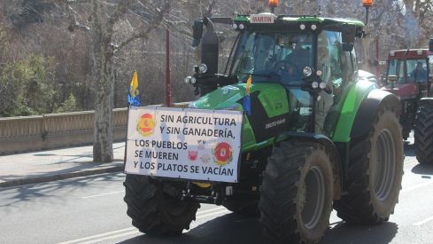 Tractorada convocada por las OPAS en León