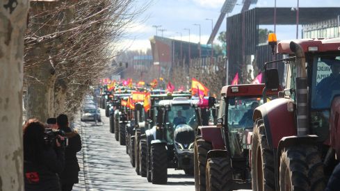 Tractorada convocada por las OPAS en León