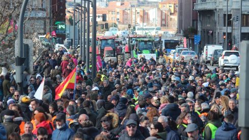 Tractorada convocada por las OPAS en León