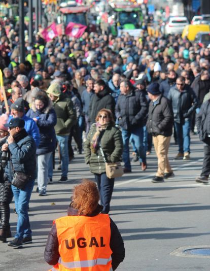 Tractorada convocada por las OPAS en León