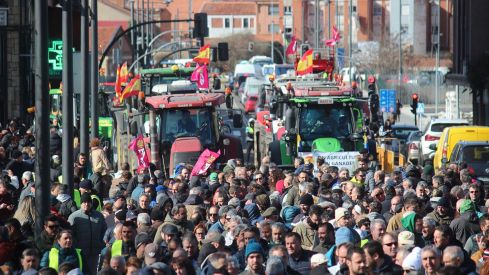 Tractorada convocada por las OPAS en León