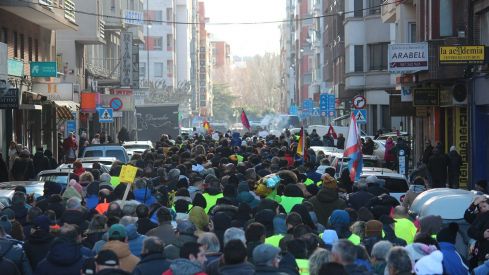 Tractorada convocada por las OPAS en León