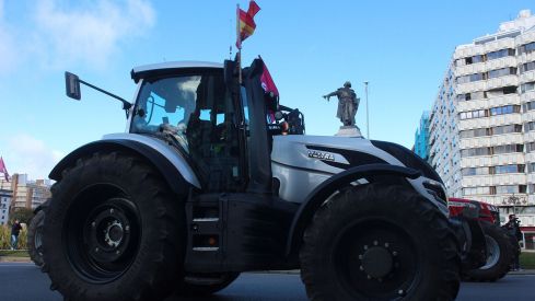 Tractorada convocada por las OPAS en León