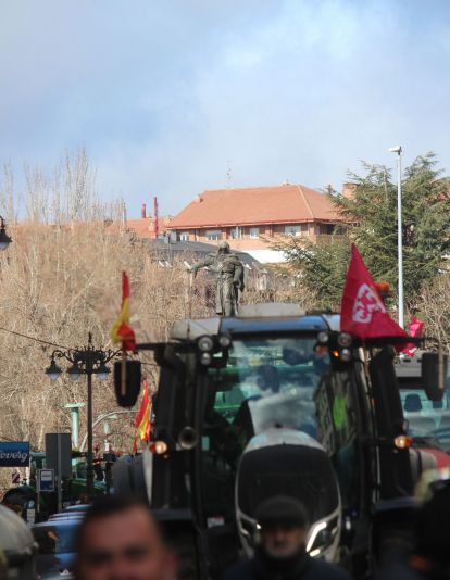 Tractorada convocada por las OPAS en León