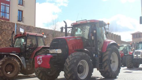 Tractorada convocada por las OPAS en León