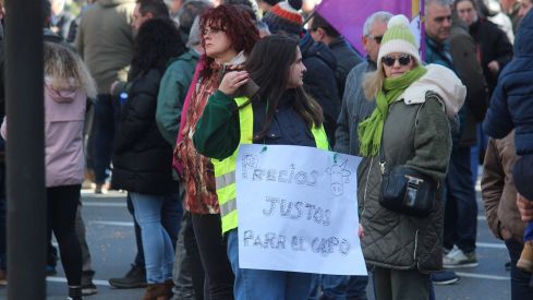 Tractorada convocada por las OPAS en León