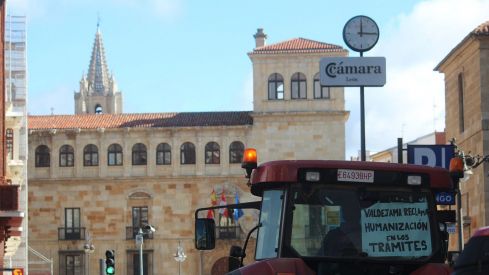 Tractorada convocada por las OPAS en León