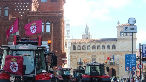 Tractorada convocada por las OPAS en León