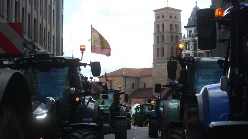 Tractorada convocada por las OPAS en León