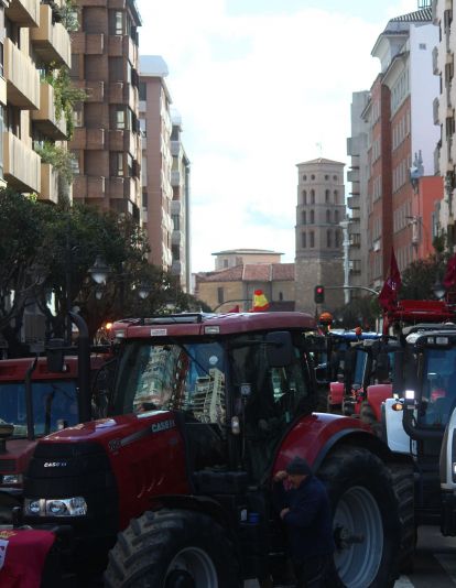 Tractorada convocada por las OPAS en León