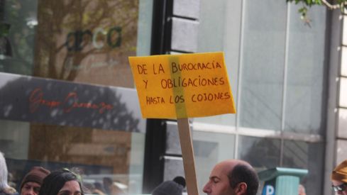 Tractorada convocada por las OPAS en León