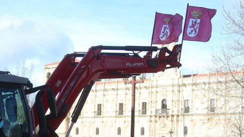 Tractorada convocada por las OPAS en León