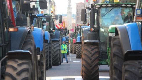 Tractorada convocada por las OPAS en León