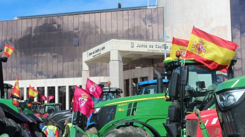 Tractorada convocada por las OPAS en León