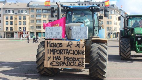 Tractorada convocada por las OPAS en León
