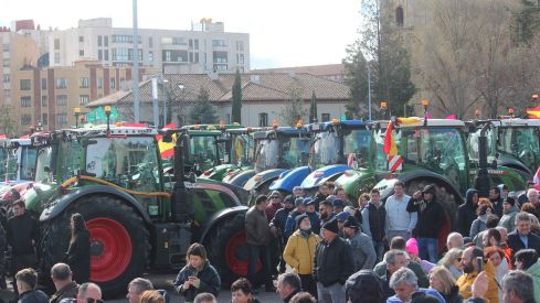 Tractorada convocada por las OPAS en León