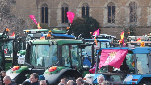 Tractorada convocada por las OPAS en León