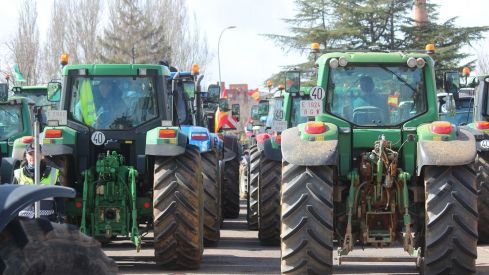 Tractorada convocada por las OPAS en León