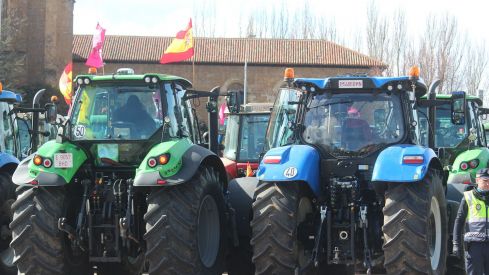 Tractorada convocada por las OPAS en León