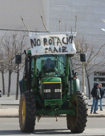 Tractorada convocada por las OPAS en León